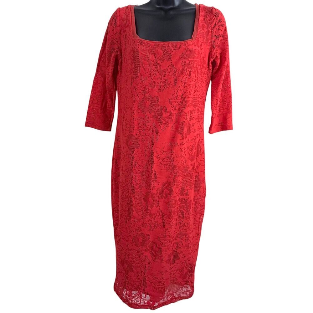 fuzzi by jean paul gaultier mesh bodycon y2k cybergoth red women's dress L